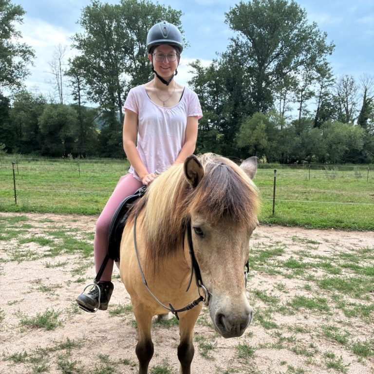 Isländer mit seiner Reiterin